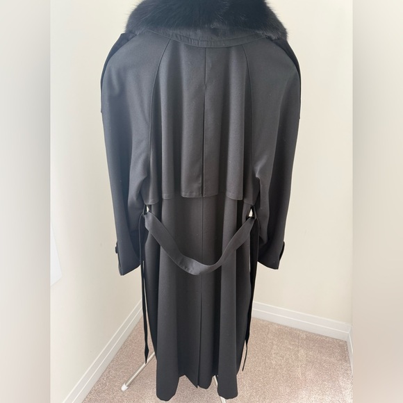 Vintage wool&fur trench coat - Picture 10 of 10